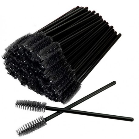 Yanhour 100 pcs  Disposable Eyelash Brush Eyebrow Brush Mascara Wands Applicator Makeup Brush