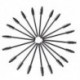 Yanhour 100 pcs  Disposable Eyelash Brush Eyebrow Brush Mascara Wands Applicator Makeup Brush