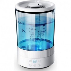 Zelaax Humidifiers 4.5L Cool Mist Humidifier, Humidity Setting with Adjustable Mist, Quiet Ultrasonic Humidifier with Timer Automatic Shut-Off and Night Light, 360°Nozzle for bedroom, baby room, home, office