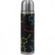 LAMXTX Chemistry Periodic Table Double Wall Water Bottle Vacuum Insulated Thermos Flask Genuine Leather Wrapped 17 Oz