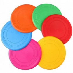 Keecao Children's Frisbee, Outdoor Lawn Toys.6 Colors 7 inches in Diameter Soft Silica Gel Frisbee, Kindergarten Teaching, Environmental Protection, Durable.