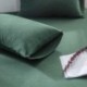 Zorim 100% Jersey Cotton Pillowcases, Queen Pillowcase Set of 2, Super Soft and Breathable (Queen, Dark Green)