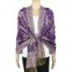 Grumat Soft Silky Reversible Paisley Pashmina Shawl Wrap Scarf with fringed edges