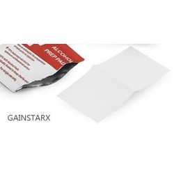 GAINSTARX Alcohol Prep Pads (100-Pack) | Thick 2-Ply Sanitizing Isopropyl Medical Wipes | Individually Wrapped Alcohol Cleansing Swabs , Diabetic Supplies, Hospitals