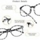 KAMANER Blue Light Blocking Glasses, Anti Eyestrain, Computer Reading Glasses, Gaming Glasses, TV Glasses for Women Men, Anti Glare (Gray, No Magnification)
