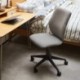 Megatex Armless Office Chair Ergonomic Computer Task Desk Chair Without Arms Mid Back Fabric Swivel Chair (Gray)