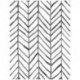 MANSHI 17.71 in X 19.66ft Modern Stripe Peel and Stick Wallpaper Removable Self-Adhesive Herringbone Black White Wallpaper Decorative Wall Covering Vinyl Wallpaper