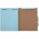CPPZDP Classification Folder- 100% Recycled, 2 Dividers, 2" Embedded, Letter, Light Blue, 10 per Box