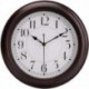 LPRECO Bronze Retro Decorative Quartz Wall Clock Silent Non-Ticking Battery Operated Quartz Classic Round Wall Clock