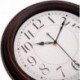 LPRECO Bronze Retro Decorative Quartz Wall Clock Silent Non-Ticking Battery Operated Quartz Classic Round Wall Clock