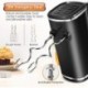 ZTBBRA Upgraded Electric Mixer, 5-Speed Plus Turbo Handheld Mixer Blender Egg Whisk with Egg Sticks & Dough Sticks for Kitchen & Home (Black)