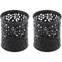 CPPZDP 2 Pack Pen Holder Mesh Pencil Holder for Desk Office Pen Organizer,Black