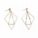 LPRECO Geometric Triangle Earring Metal Simple Drop Dangle Earrings Gold Bohemian Dangling Costume Earring For Women Girls Prom Birthday Party Gift Fashion Jewelry (gold)