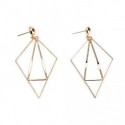 LPRECO Geometric Triangle Earring Metal Simple Drop Dangle Earrings Gold Bohemian Dangling Costume Earring For Women Girls Prom Birthday Party Gift Fashion Jewelry (gold)