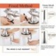 ZTBBRA Manual Meat Grinder Stainless Steel Hand Meat Sausage Stuffer Manual Meat Grinding Machin Sausage Filler Filling Machine for Pork, Beef Fish Chicken Pepper Mushrooms ect