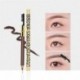 Tuvaaz 6 Pcs Eyebrow Pencil, Leopard Eyebrow Pencil Waterproof and Long Lasting Makeup Eyebrow Pencil, Double-end Design with Brush Makeup Tool Natural Looking Automatic Eyebrow Makeup -Brown