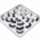 AEEFEU 10 Pairs 6D Mink Eyelashes Faux Fluffy Wispy Natural False Eyelashes Long Thick Fake Eyelashes Handmade Reusable Dramatic Eyelashes Pack Makeup Lashes 10 Styles Mixed