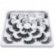 AEEFEU 10 Pairs 6D Mink Eyelashes Faux Fluffy Wispy Natural False Eyelashes Long Thick Fake Eyelashes Handmade Reusable Dramatic Eyelashes Pack Makeup Lashes 10 Styles Mixed