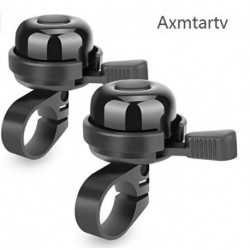 Axmtartv 2pcs Superior Bike Bell, Brass Bicycle Bell, Clear Noticeable Sound Bike Bells for Adults