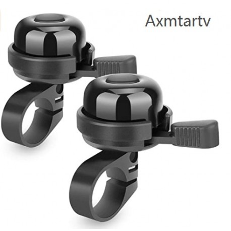 Axmtartv 2pcs Superior Bike Bell, Brass Bicycle Bell, Clear Noticeable Sound Bike Bells for Adults
