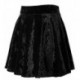 ChelTower CoCo Women's Vintage Velvet Stretchy Mini Flared Skater Skirt