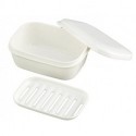 Clebrhs Soap Box -   White Color Rectangle Soap Case
