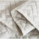 AbcBed HOME Queen Quilt Set, 3-Piece Solid Lightweight Quilt Bedding Cover Bedspread Set(Snow White)