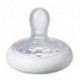 blowluv Closer To Nature Soother Day Time Pacifier - BPA-free, Breast-Like Shape - White & Aqua - 0-6 Months, 4 count