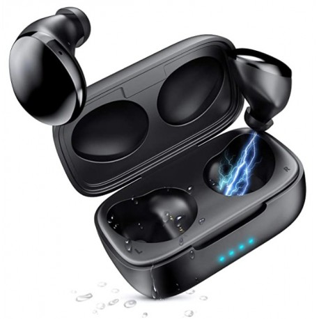 Ü Heartray Wireless Sport Earbuds with Charging Case,True Mini Wireless Earbuds with IPX5 Waterproof Built in Mic Headset Compatible iOS Android Smartphone