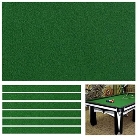OZVE  Billiard Cloth Pool Table Felt with 6 Cloth Strips for 7 Foot Table Fast Pre-Cut Rails