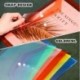 AIRBECAR 12 Pack Clear File Bags Document Folders Document Organizers with Snap Button in 6 Assorted Colors for Document Stationery Tools Organization