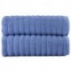 OZOP Luxury Bath Towel Set - Soft and Thick Oversized Ribbed Bathroom Towels Made with 100%  Cotton (Blue, 27x54 Bath Towels)