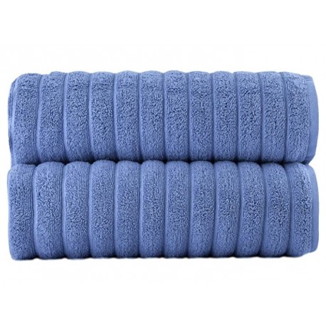 OZOP Luxury Bath Towel Set - Soft and Thick Oversized Ribbed Bathroom Towels Made with 100%  Cotton (Blue, 27x54 Bath Towels)