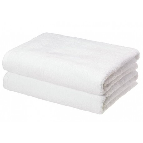 OWZTO Quick-Dry, Luxurious, Soft, 100% Cotton Towels, White - Set of 2 Bath Towels