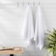 OWZTO Quick-Dry, Luxurious, Soft, 100% Cotton Towels, White - Set of 2 Bath Towels