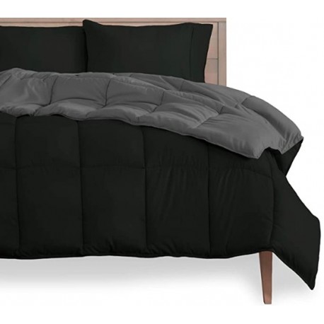 OVWE  Reversible Comforter - Twin/Twin Extra Long - Goose Down Alternative - Ultra-Soft