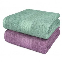 OUMIYRO Bath Towels Luxurious Bamboo Bath Sheet 2 Pack 28x55 Inch Ultra Soft & Highly Absorbent Bathroom Towel