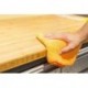 OUMEK Multi Purpose Microfiber Cloth Cleaning Towels: 16" L x 16" W, Yellow, Pack of 12
