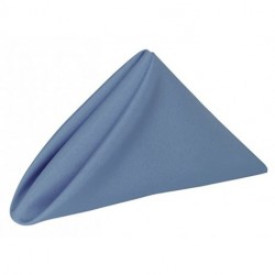OTEZII 5 Dozen- 17 x 17-Inch Polyester Cloth Napkins, Periwinkle Blue