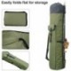 ZTUNNI Durable Canvas Fishing Rod & Reel Organizer Bag Travel Carry Case Bag- Holds 5 Poles & Tackle