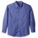 OAKKEEYS Men's Button Down Long Sleeve Stretch Performance Gingham Shirt 