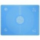 lwzsyap Silicone Baking Mat for Pastry Rolling Dough with Measurements -  BPA Free Non stick and Non Slip Blue Table Sheet Baking Supplies