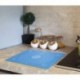 lwzsyap Silicone Baking Mat for Pastry Rolling Dough with Measurements -  BPA Free Non stick and Non Slip Blue Table Sheet Baking Supplies