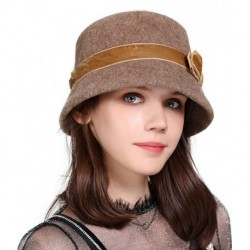OCISOS Cloche Round Hat Fedora Bucket Vintage Hat 