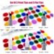 MEETGG Water Coloring Brush Pens, Set of 6 Watercolor Painting Brushes Pen for Water Soluble Colored Pencils, Water Color Markers, Powdered Pigment Watercolor, Back to School Art Supplies (Clear)