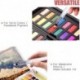 MEETGG Water Coloring Brush Pens, Set of 6 Watercolor Painting Brushes Pen for Water Soluble Colored Pencils, Water Color Markers, Powdered Pigment Watercolor, Back to School Art Supplies (Clear)