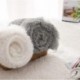 VESINI Baby Blanket Super Soft Fuzzy Faux Fur Blanket Plush Warm Receiving Blanket for Girl and Boy Cozy Blanket for Crib, Stroller, Nap, Outdoor (Grey, 30"x40")