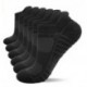 HBUILE Ankle Socks, Low Cut Cushioned Running Tab Sports Socks for Men and Women 6Pairs