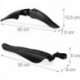 GIUGU Bicycle Mudguard Set Mountain Bike Fenders Rear Mudgaurds Set for Road Bikes 