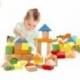 Axispace  Large Wooden Blocks Construction Building Toys Set Stacking Bricks Board Games 32 Pieces
